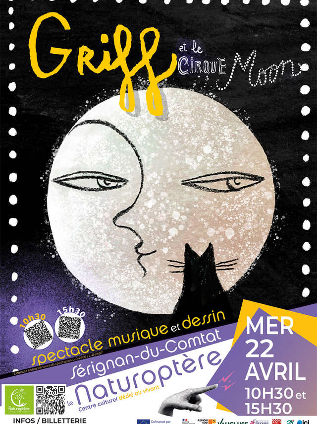 Spectacle musique et dessin « Griff et le cirque moon" - Naturoptère