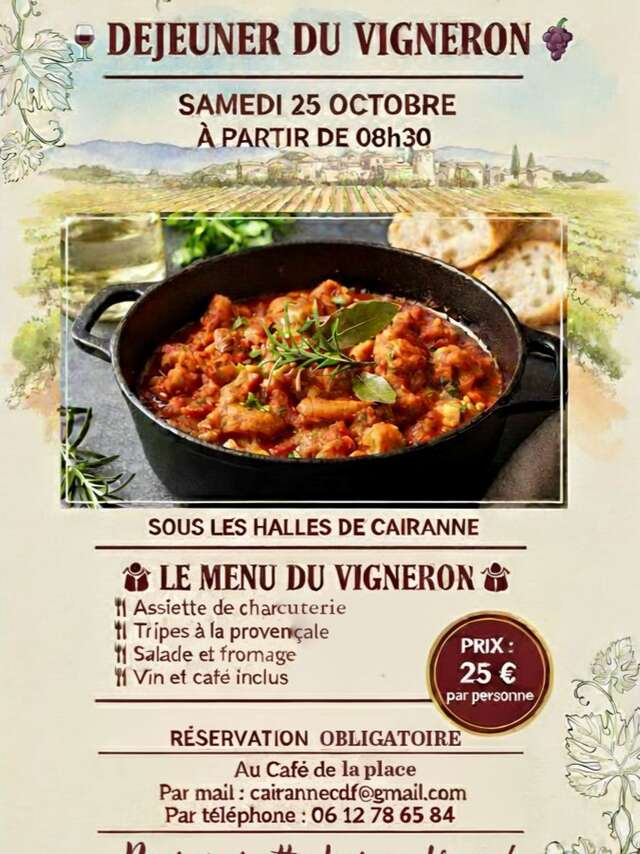 Lunch van de wijnboer