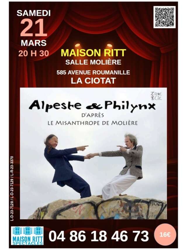 Komödie Alpeste et Philynx der Theatergruppe Zone et Cie