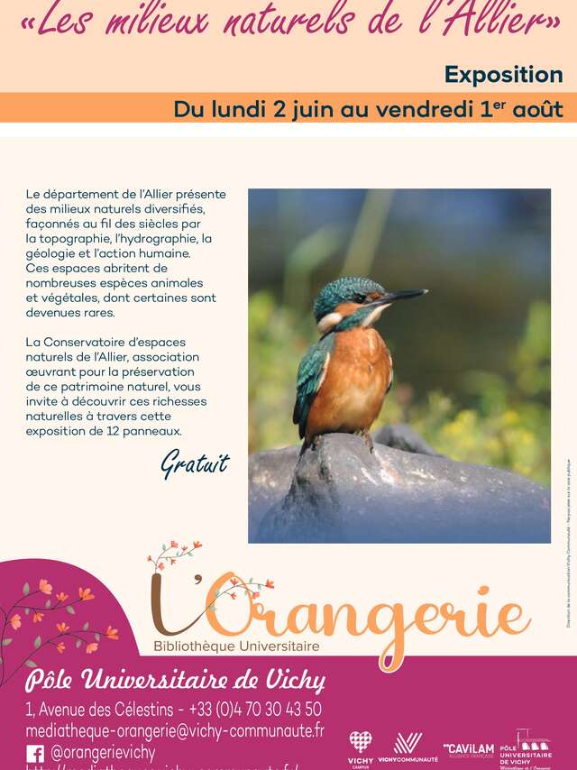 Exposition "Les milieux naturels de l'Allier"