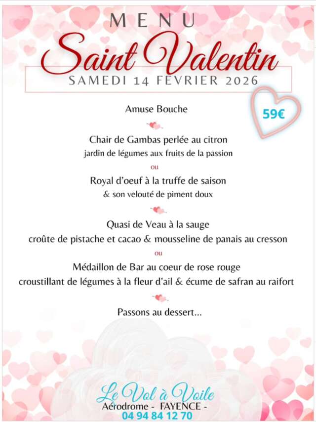 Soirée de la Saint Valentin au Vol à Voile