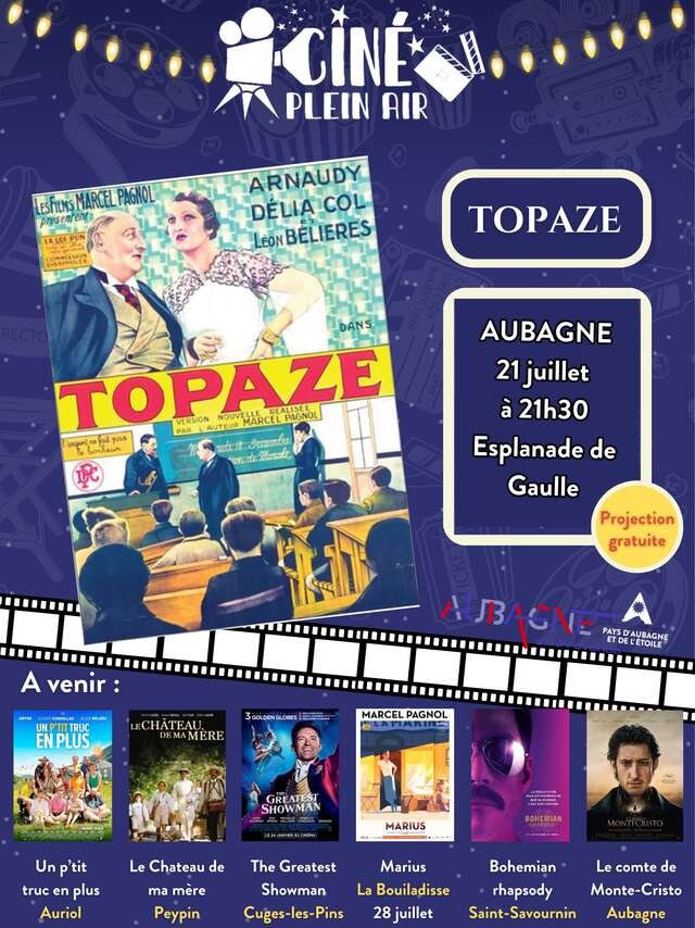 Ciné plein air - Topaze