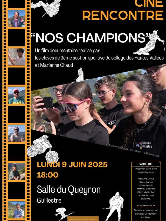 Ciné rencontre "Nos champions"