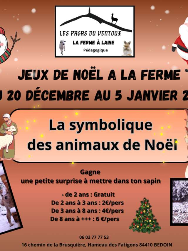 Jeux de Noël à la ferme "Les Pagas du Ventoux"