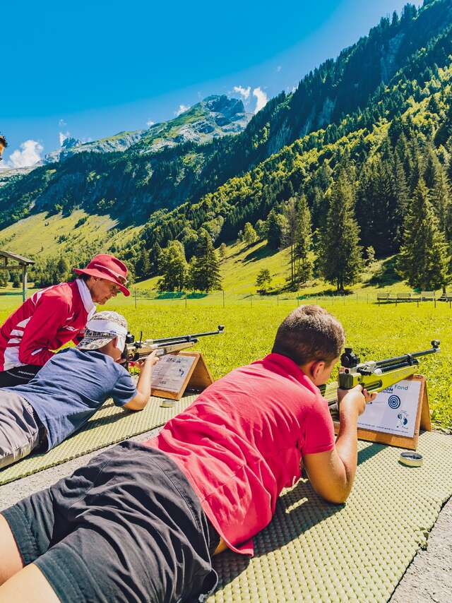 Sommerbiathlon: 50 m Schießübungen