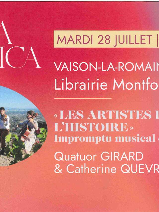 Rosa Musica-festival „Kunstenaars en de geschiedenis“ – Boekhandel Montfort