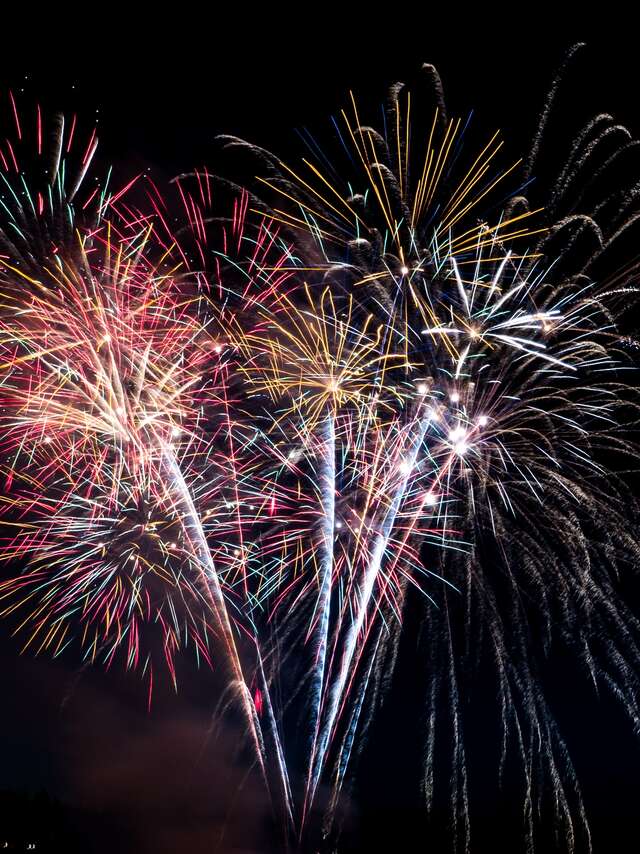 Feu d'artifice à Beaulieu-sur-Mer