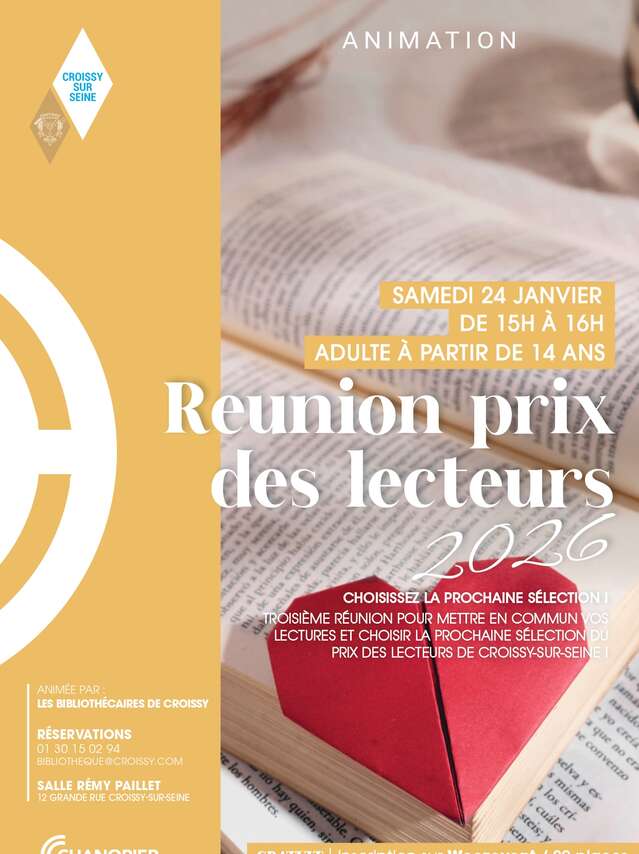 Réunion Prix des lecteurs 2026