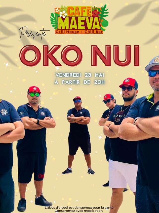 Oko nui en concert - Café Maeva - Grill House & Chill Bar