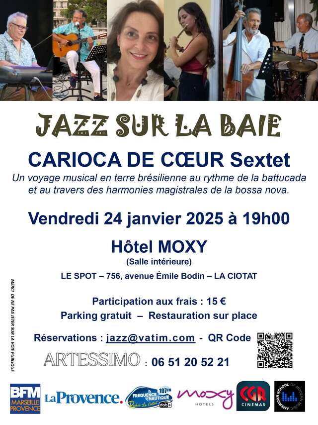 7th Jazz sur la Baie - Concert by Carioca De Cœur Sextet