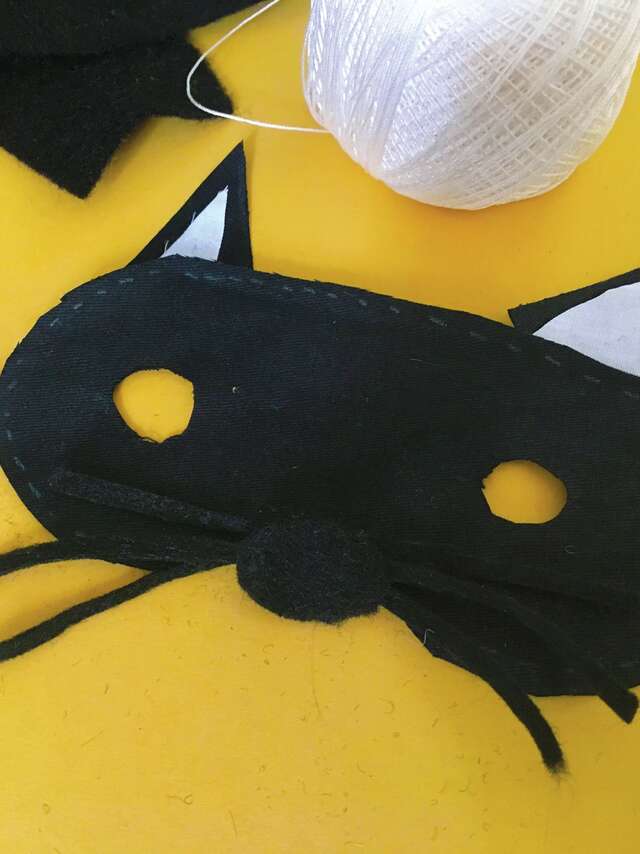Masque chat noir - Atelier Enfants dès 6 ans