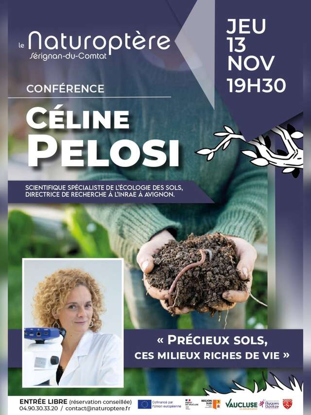 Conférence 'Précieux sols, ces milieux riches de vie' au Naturoptère