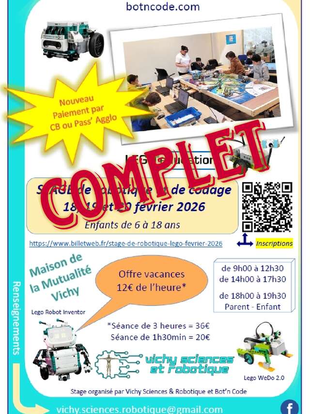 Stages robotique et programmation