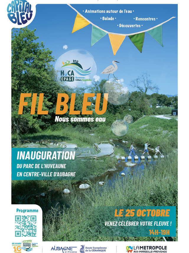 Fil Bleu – Nous sommes eau – Inauguration du parc de l’Huveaune