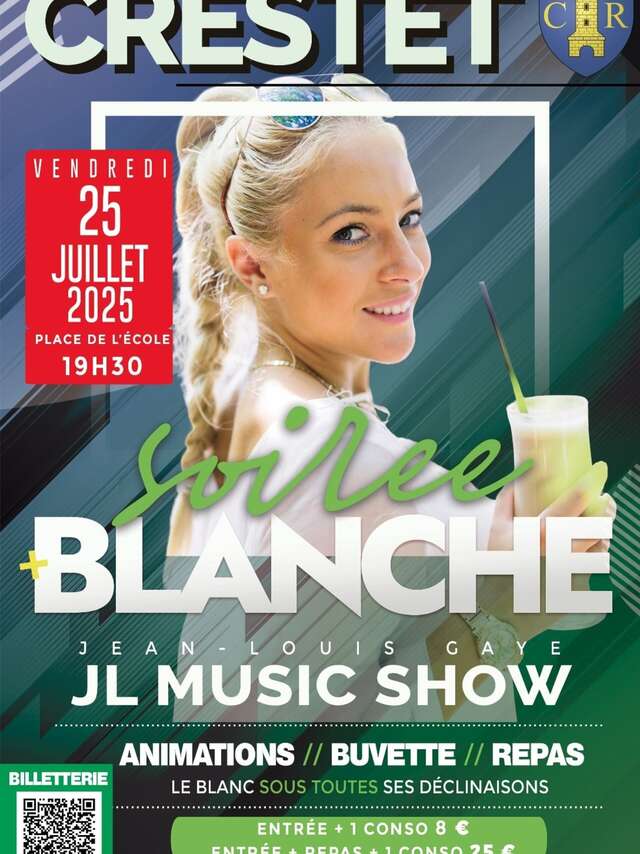 Soirée Blanche in Le Crestet