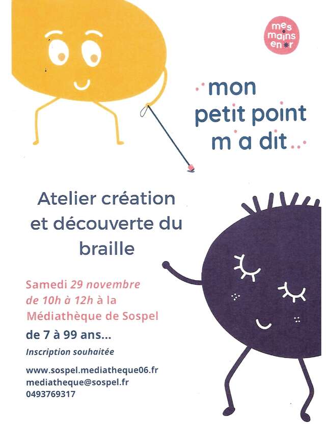 Braille creation and discovery workshop