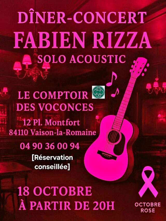 Dinnerkonzert mit Fabien Rizza - Comptoir des Voconces