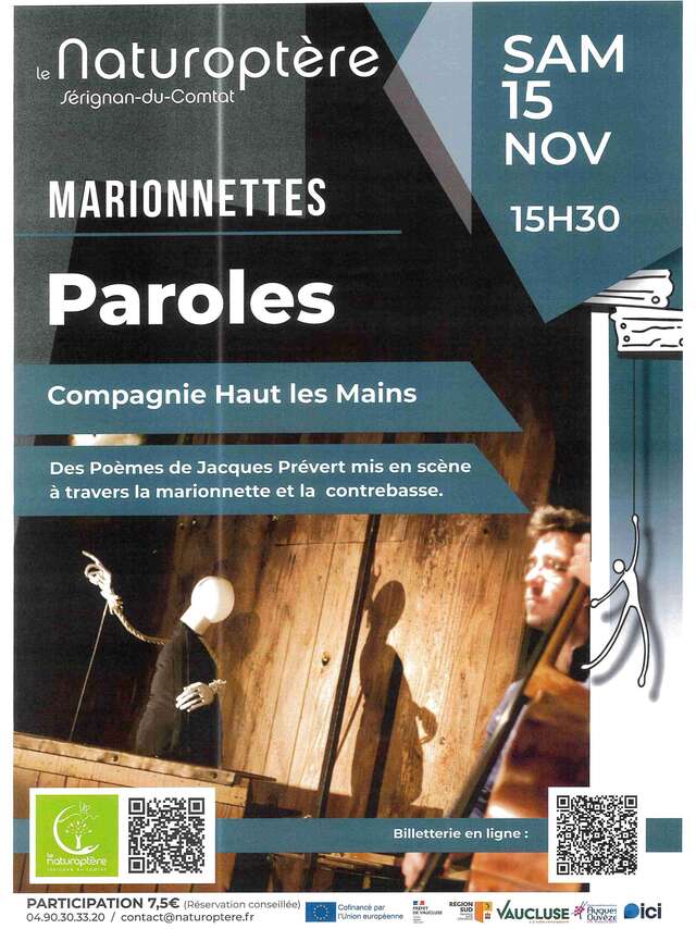 Puppenspiel "ParolesS" - Naturoptère