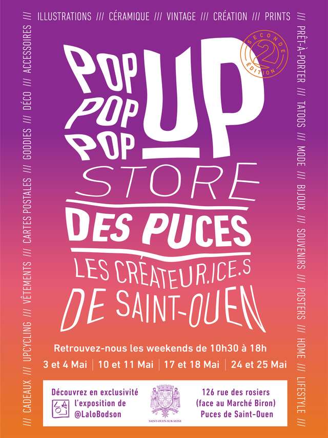 Marché d’artistes/créateurs - Pop-up store des Puces