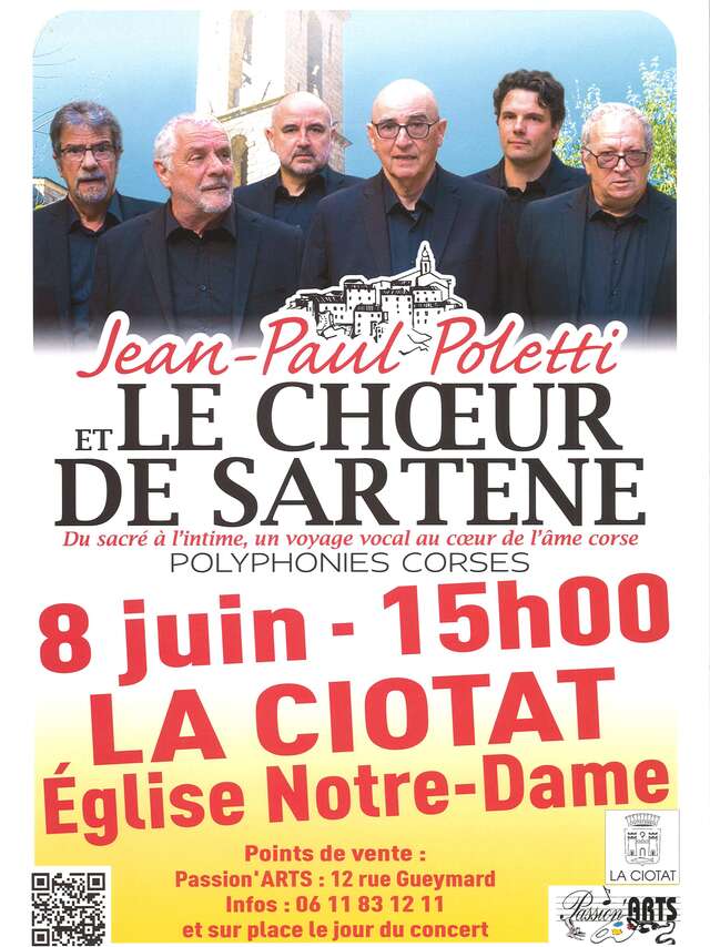 Concert Jean-Paul Poletti et le Choeur de Sartène