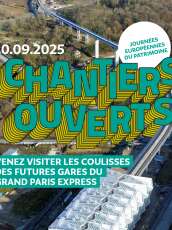 Journées du patrimoine - Visite guidée "Chantiers ouverts, visitez les coulisses des futures gares"
