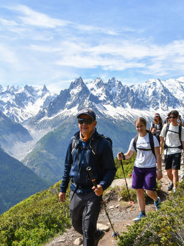 Randonnée pédestre collective à Megève