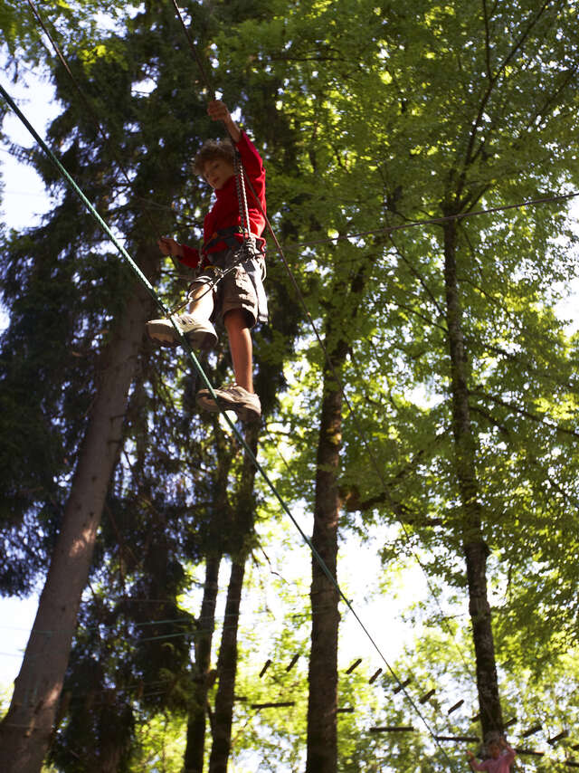 Parcours aventure : Les Aventuriers du lac Bleu
