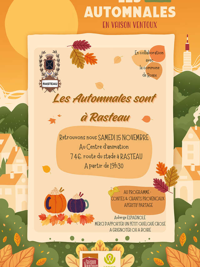 Les Automnales are in Rasteau - Les Automnales en Vaison Ventoux