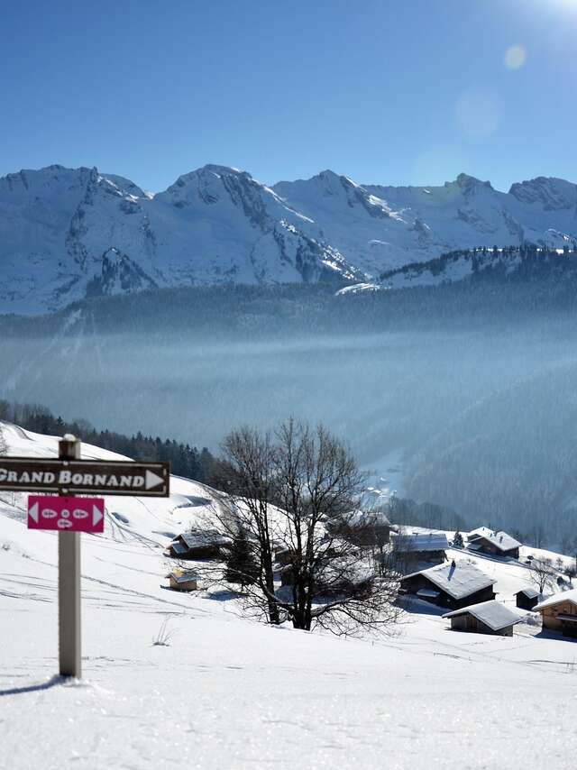 Itinéraire raquettes 21 - Le balcon des Aravis