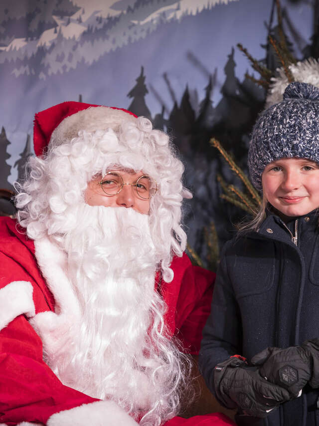 Photos souvenir avec le Père Noël