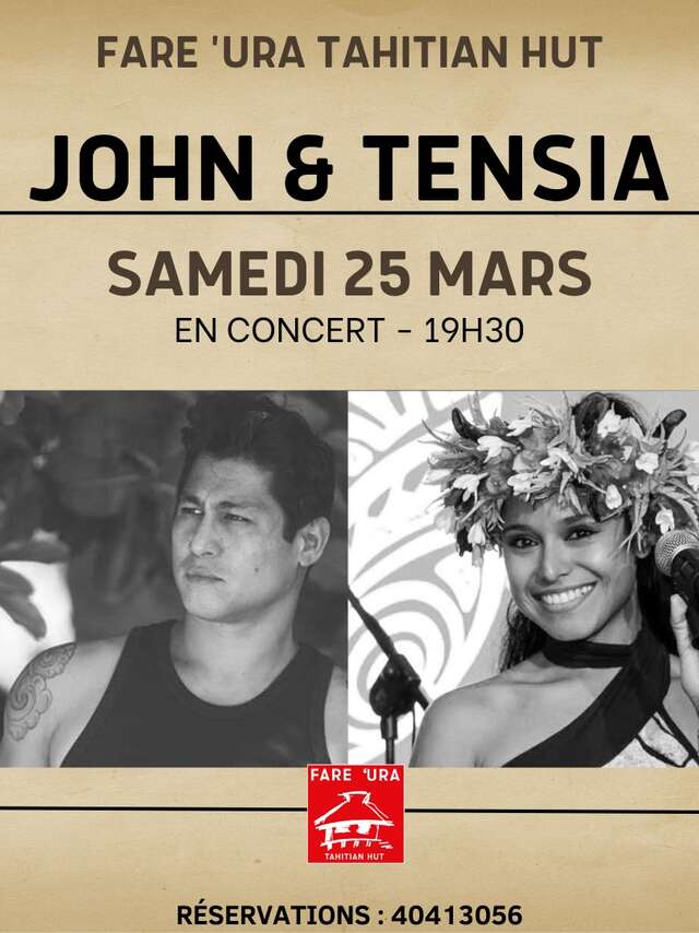 John & Tensia en concert - Fare Ura