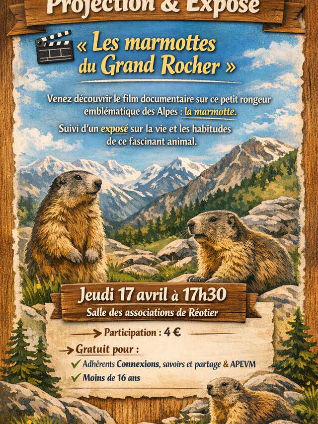 Projection et échanges sur les marmottes