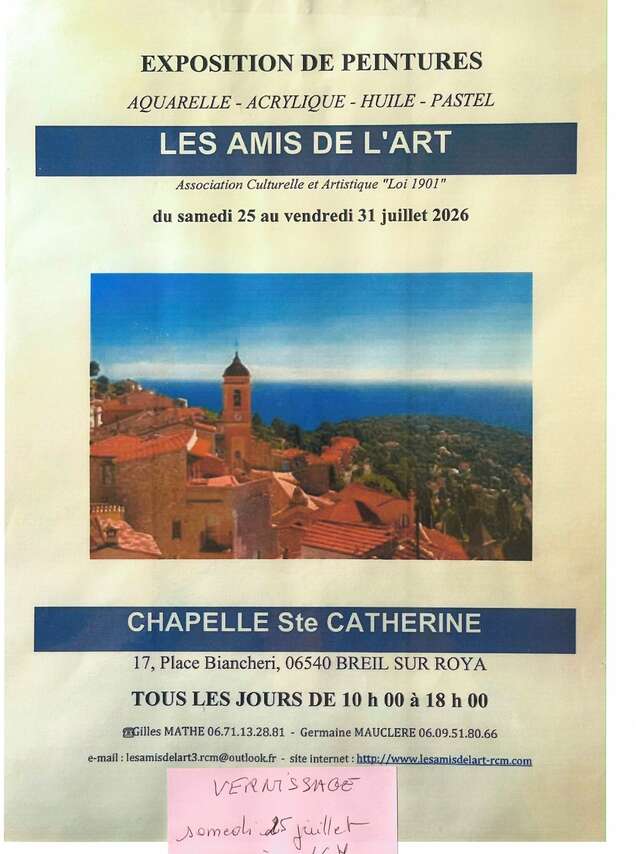 Exposition de peinture par les Amis de l'Art