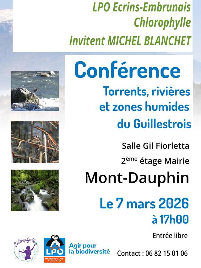 Conférence sur l'eau, torrents et zones humides