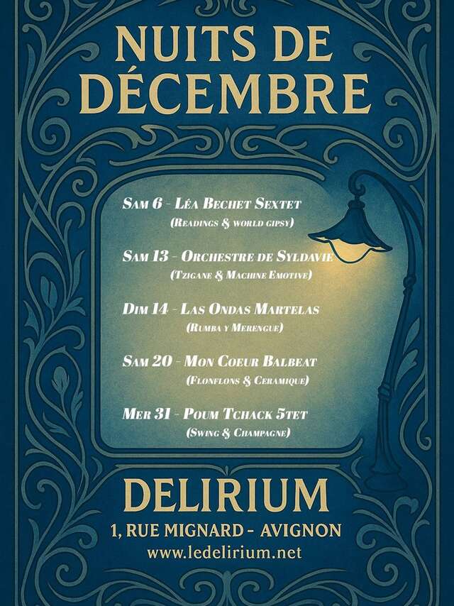 Soirées festives au Délirium