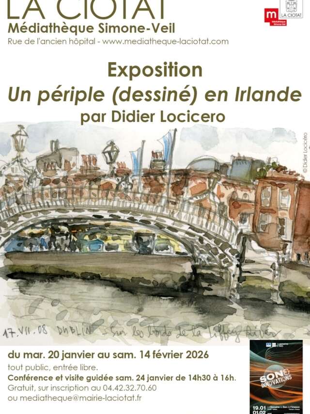 Exhibition: A (drawn) journey through Ireland by Didier Locicero