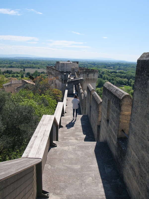 The walk in Villeneuve-lez-Avignon