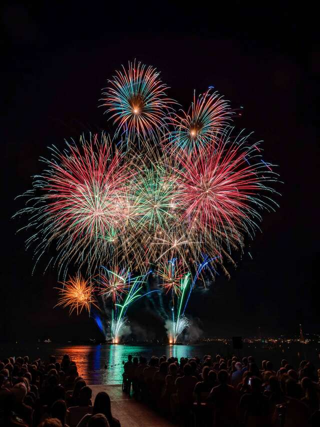Fireworks at Port Grimaud beach