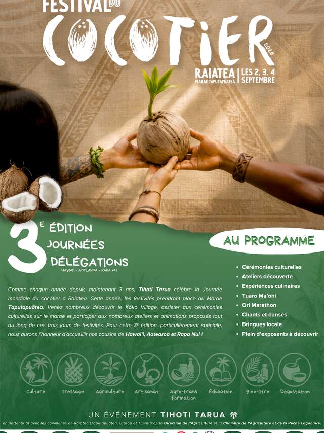 Festival du Cocotier - Marae Taputapuatea