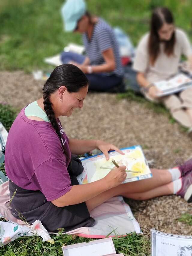 Pleine nature : stage calligraphie et peinture