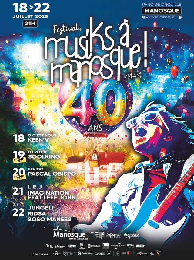 Musiks à Manosque 2025 : 40ème édition