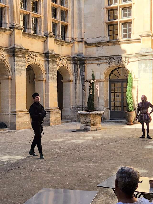 Vorführung des historischen Fechtens