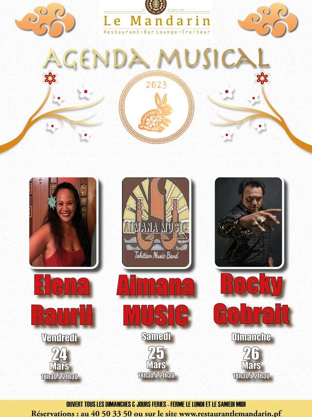 Live Music Elena Raurii - Le Mandarin