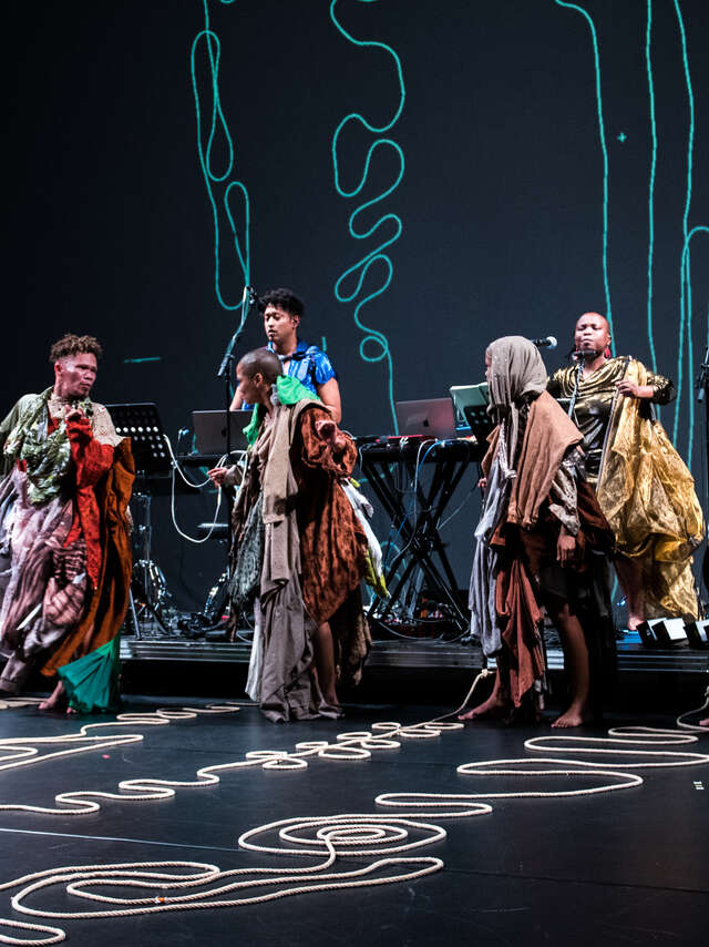 Robyn Orlin avec Garage Dance Ensemble et uKhoiKhoi -" …How in salts desert is it possible to blossom…"