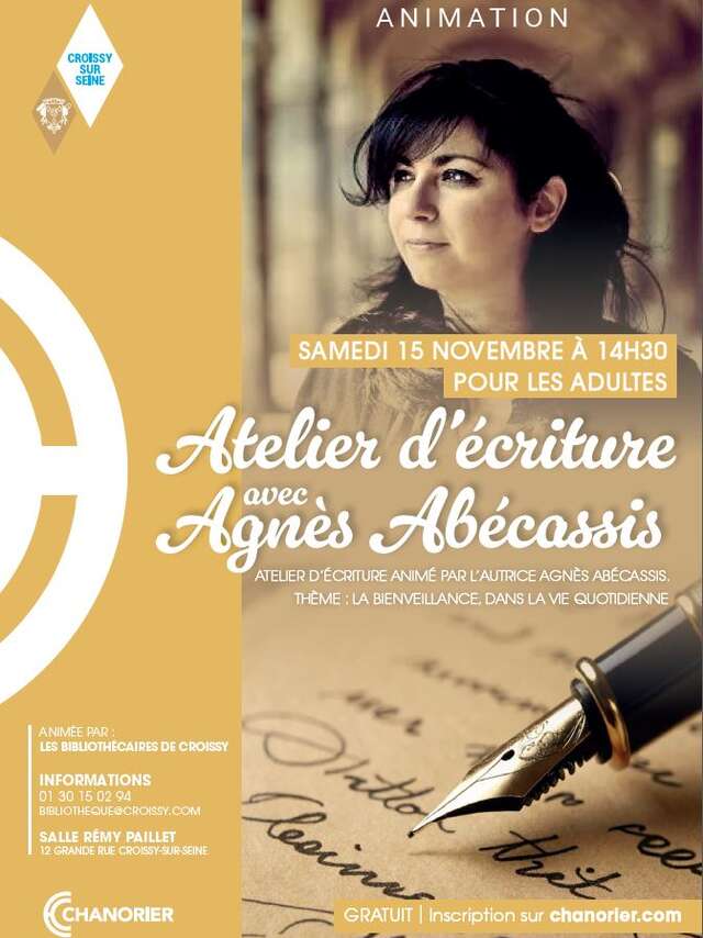 Atelier d'écriture avec Agnès Abécassis