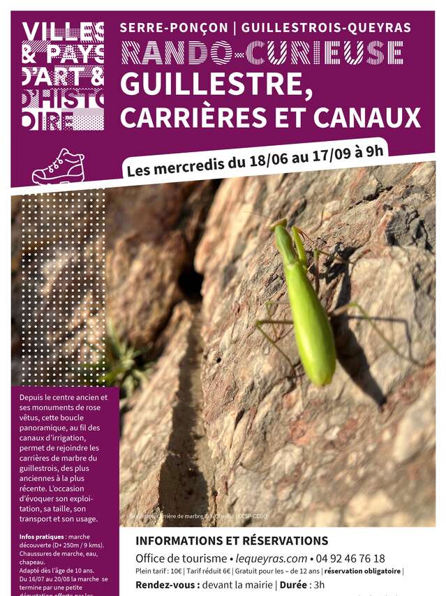 Rando curieuse : Carrières et canaux de Guillestre