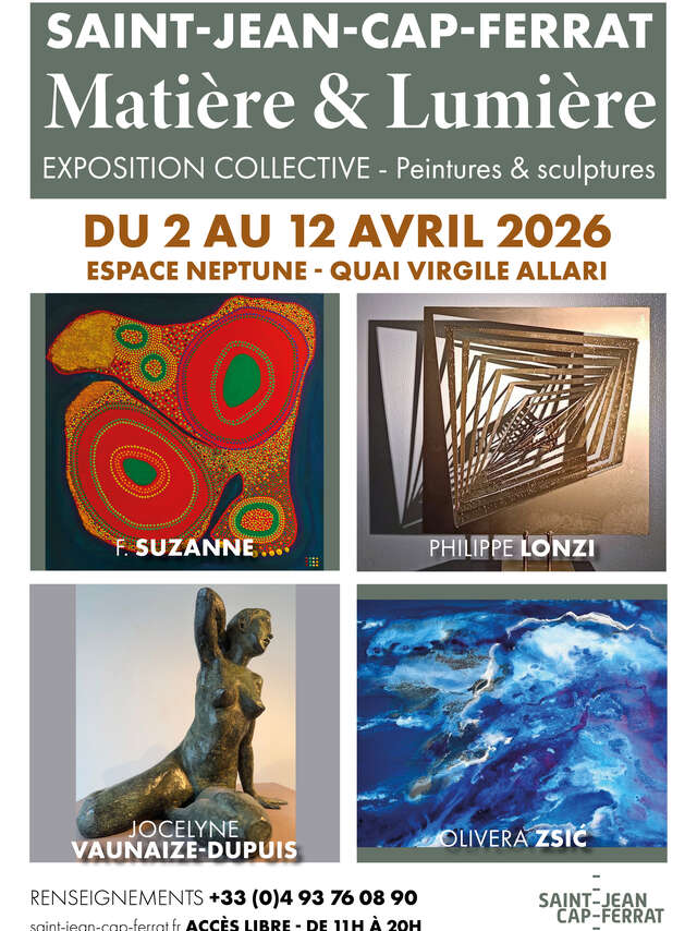 Exposition artistique collective : Matière & Lumière