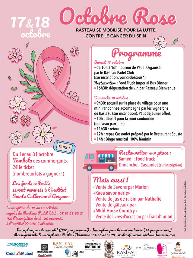 Rasteau se mobilise pour Octobre Rose