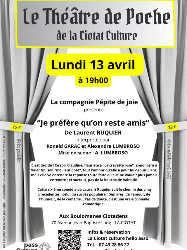 Pocket Theatre – I’d rather we stayed friends