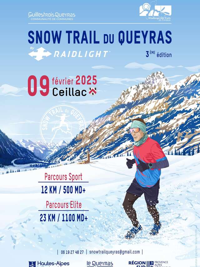 Snow trail du Queyras